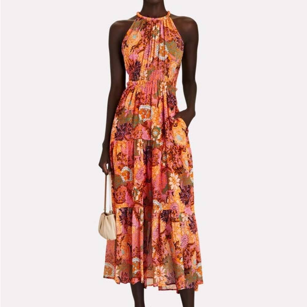 A.L.C Elara Tiered Floral Maxi Dress